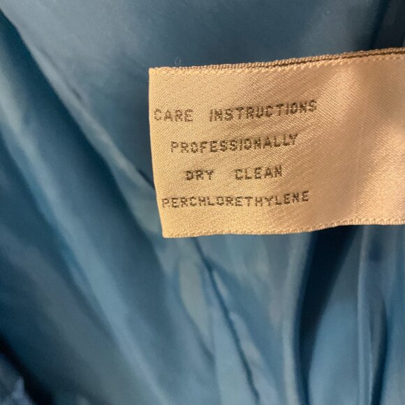 Lord & Taylor-Down/Feather Puffer Coat Toggle & Zip Closure, Blue, Sz Large - Picture 7 of 8